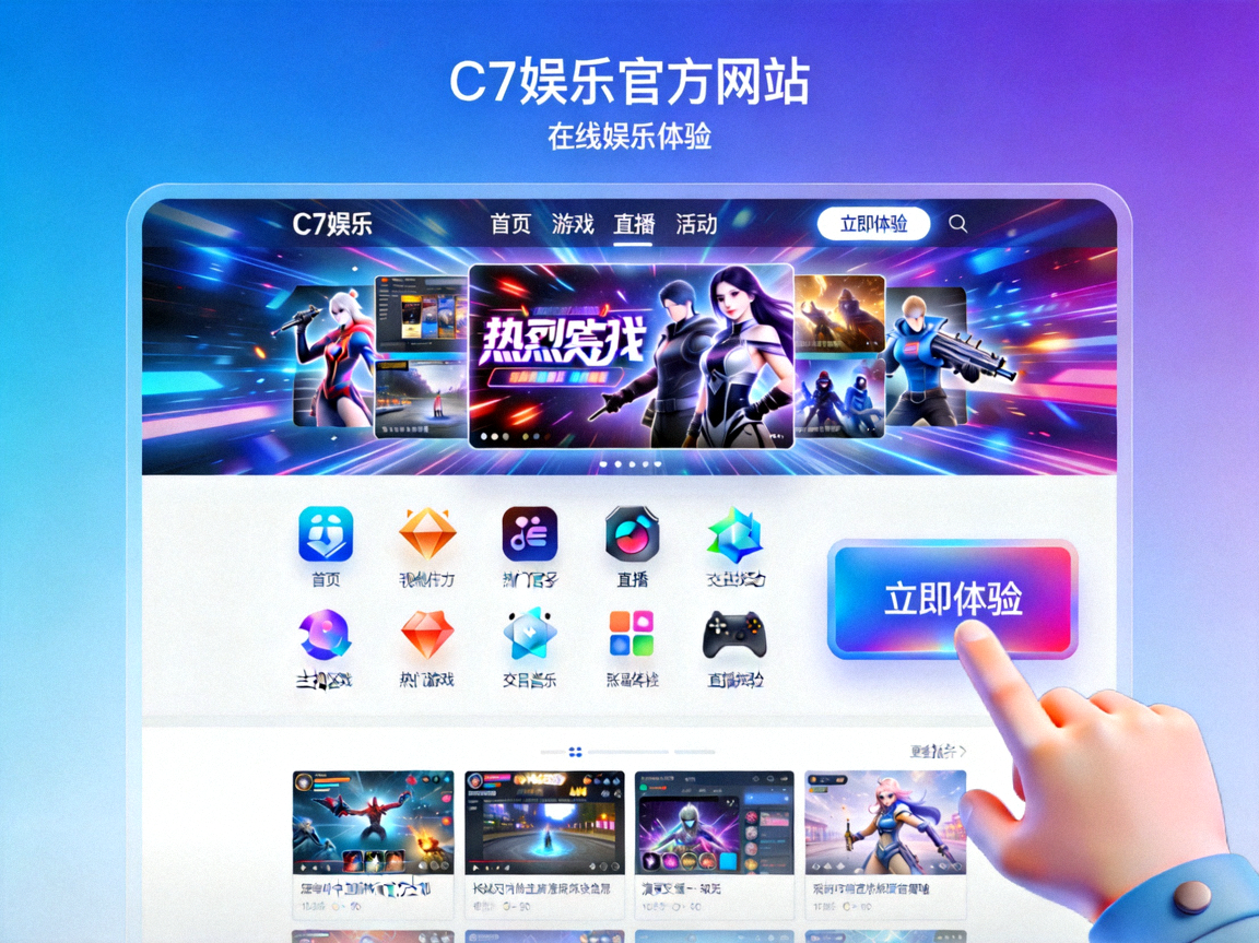 C7娱乐在线平台安全可靠的游戏娱乐中心主视觉图 - 展示平台界面与安全盾牌