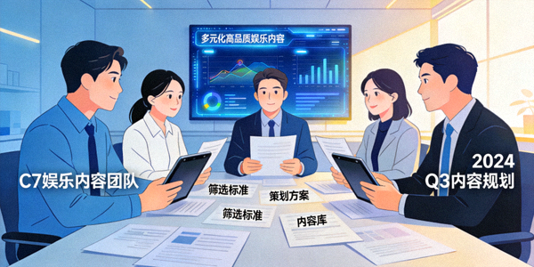 C7娱乐内容团队筛选和策划多元化高品质娱乐内容的画面